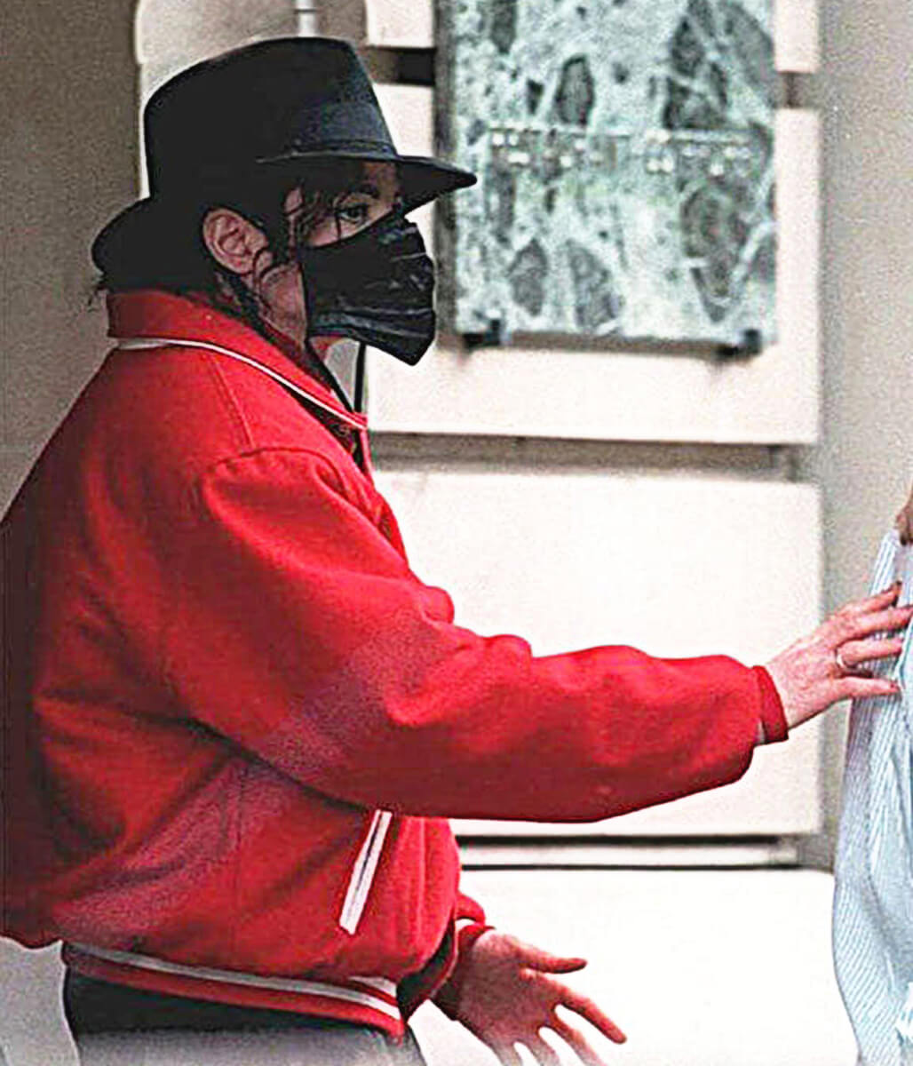 Michael Jackson Spain Spotting Red Varsity Jacket