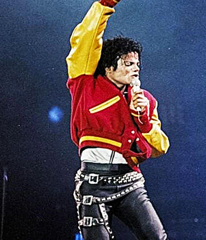 Michael Jackson Thriller Red Varsity Jacket
