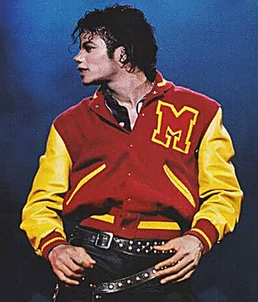 Michael Jackson Thriller Red Varsity Jacket