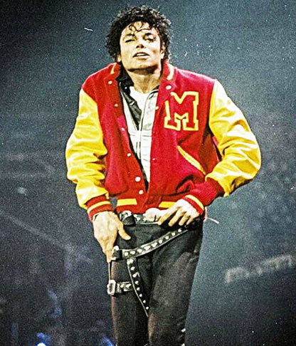 Michael Jackson Thriller Red Varsity Jacket