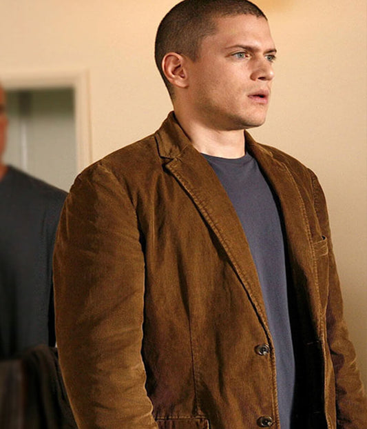 Michael Scofield Prison Break Brown Corduroy Jacket