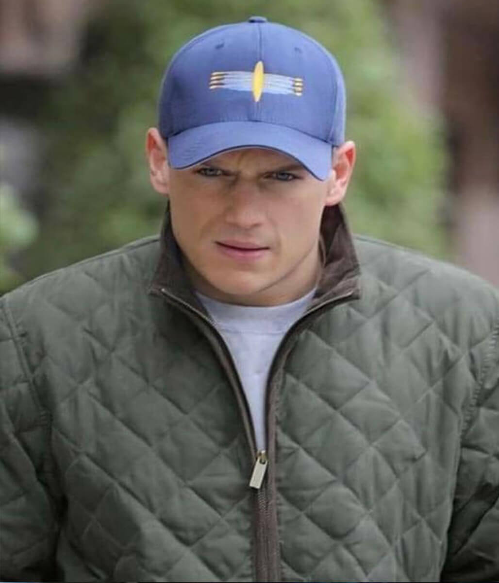 Michael Scofield Prison Break Green Quilted Jacket