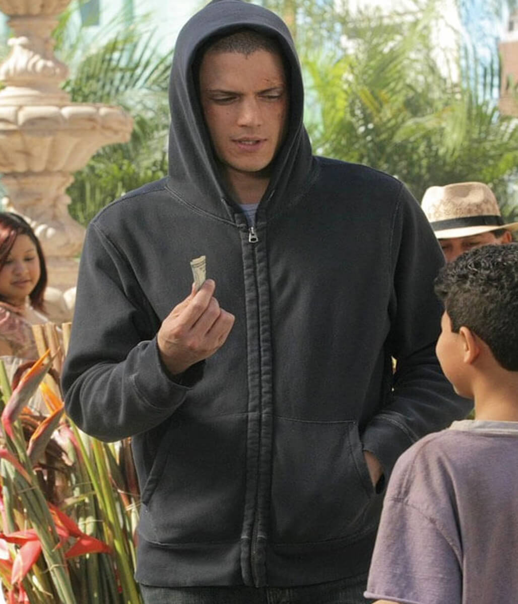 Michael Scofield Prison Break Grey Track Hoodie