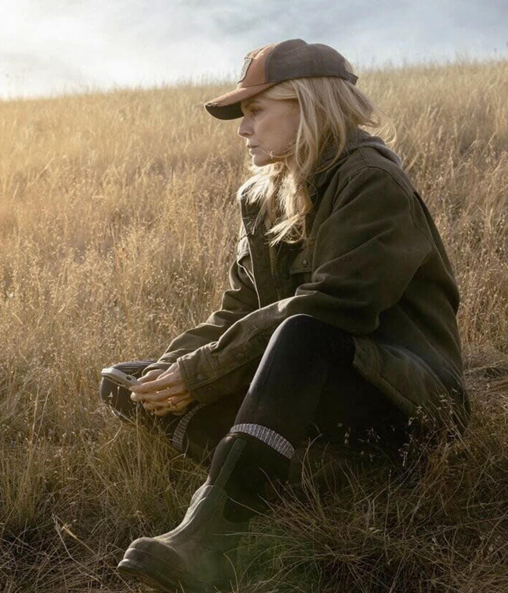 Michelle Pfeiffer The Madison Season 01 Green Cotton Jacket