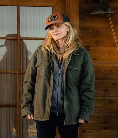 Michelle Pfeiffer The Madison Season 01 Green Cotton Jacket