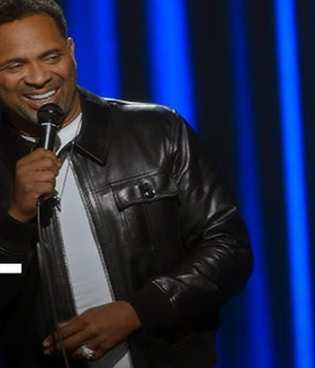 Mike Epps Delusional 2026 Black Leather Jacket