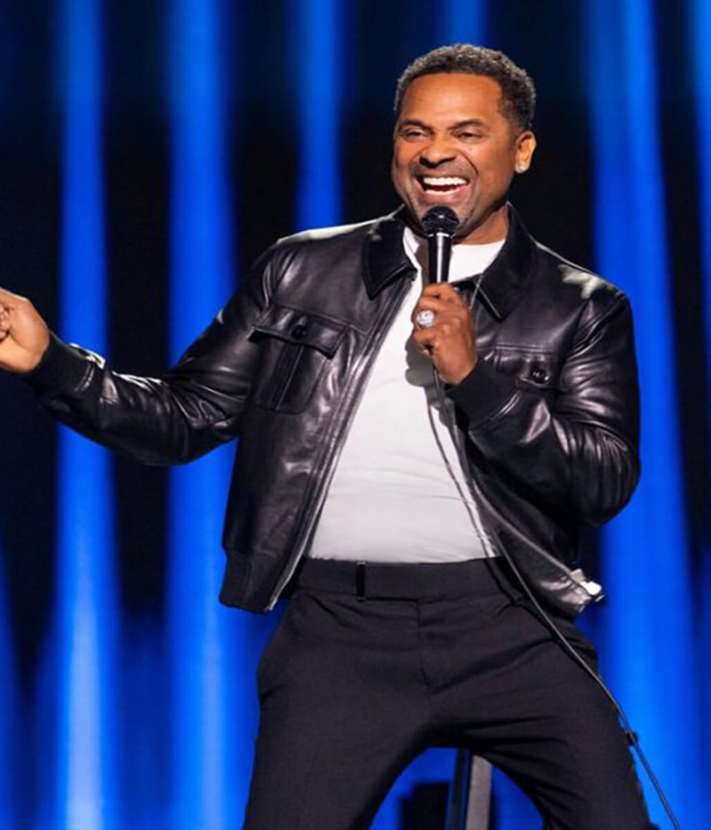 Mike Epps Delusional 2026 Black Leather Jacket