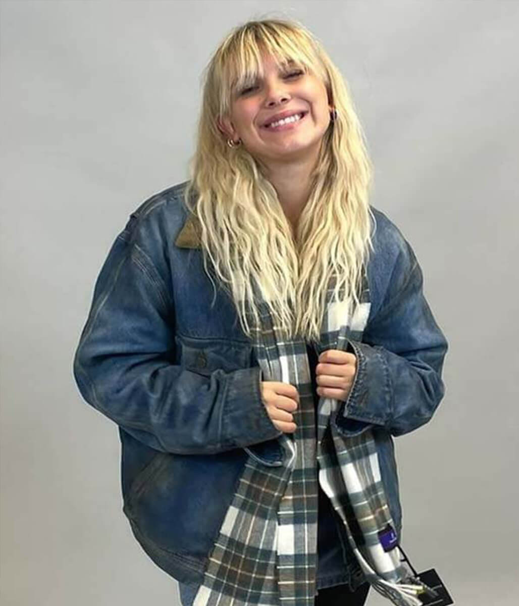 Millie Bobby Brown The Electric State 2025 Michelle Denim Jacket