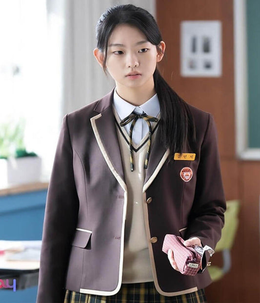 Min Ji Agent Kim Reactivated S01 Brown Suite Blazer