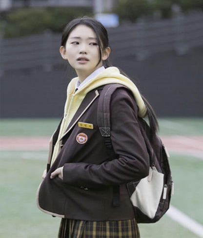 Min Ji Agent Kim Reactivated S01 Brown Suite Blazer
