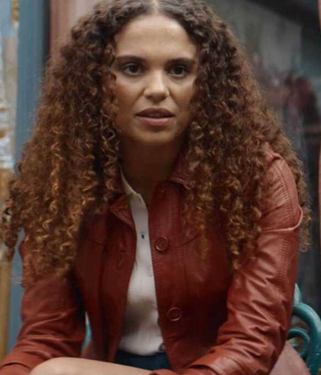 Missing You 2025 Stacey Embalo Brown Leather Coat