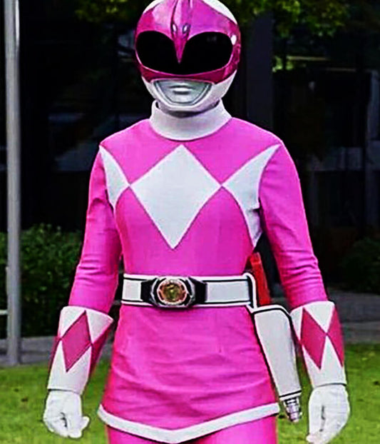 MMPR Once & Always The Pink Ranger Leather Jacket