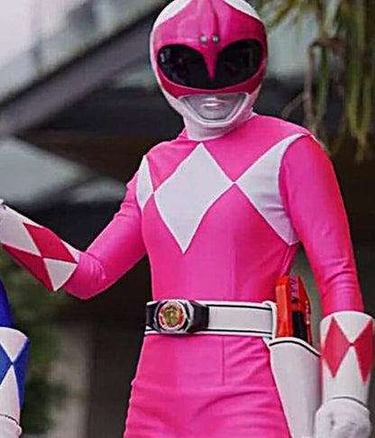 MMPR Once & Always The Pink Ranger Leather Jacket