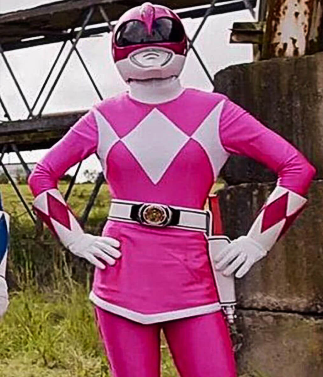 MMPR Once & Always The Pink Ranger Leather Jacket
