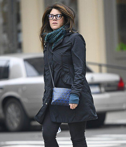 Monica Lewinsky Black Cotton Coat