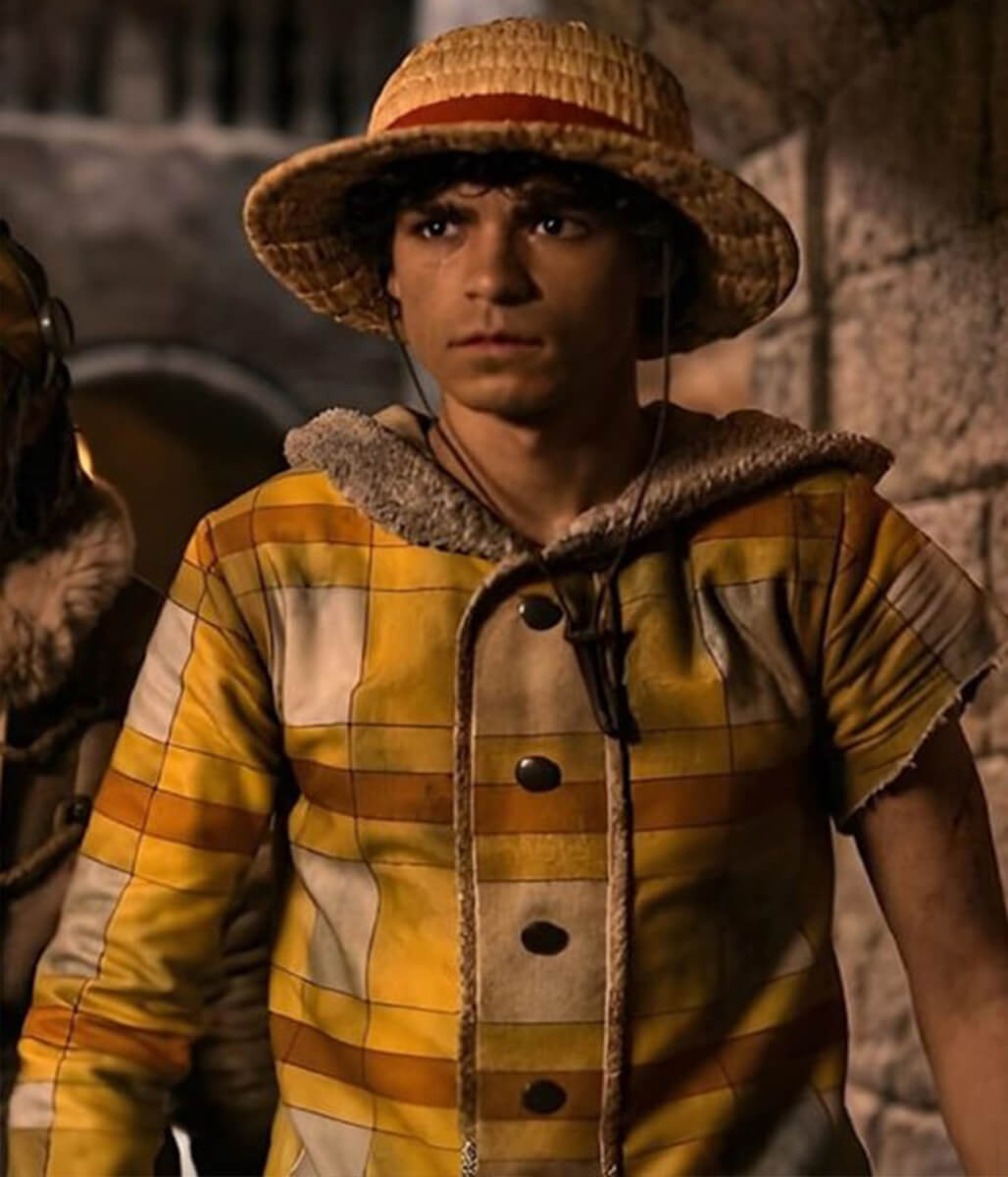 Monkey D. Luffy One Piece S02 Hooded Shearling Coat