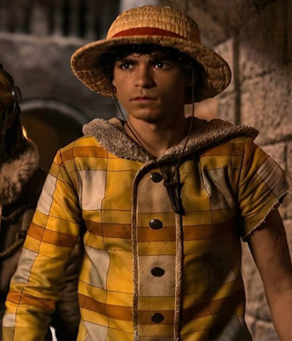 Monkey D. Luffy One Piece S02 Hooded Shearling Coat