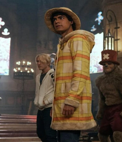 Monkey D. Luffy One Piece S02 Hooded Shearling Coat