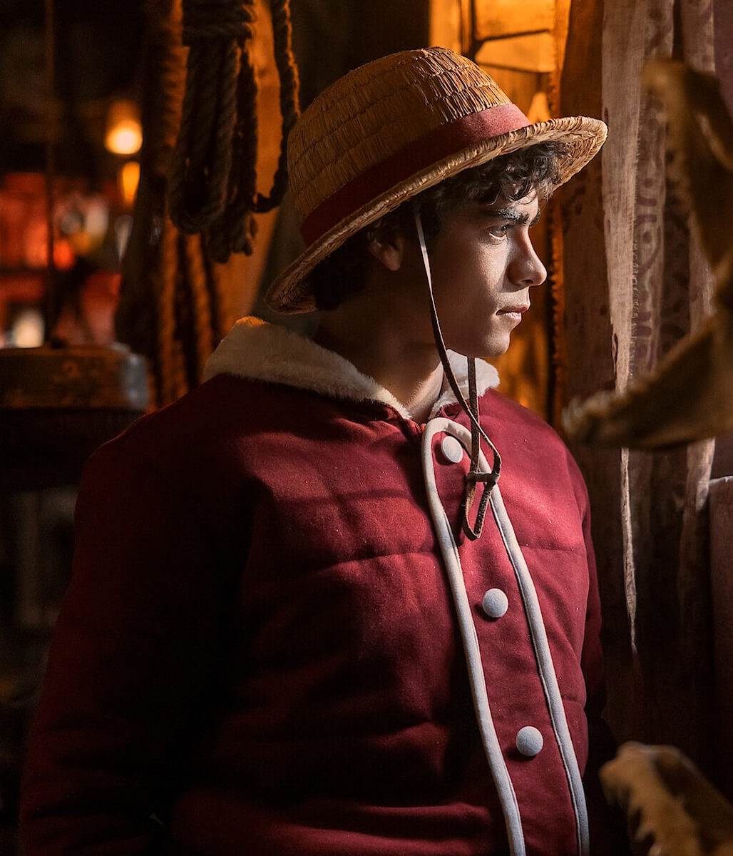 Monkey D. Luffy One Piece S02 Red Shearling Jacket