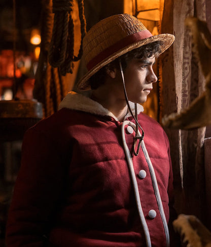 Monkey D. Luffy One Piece S02 Red Shearling Jacket