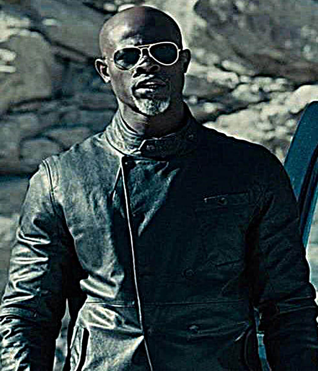 Mose Jakande Furious 7 Grey Leather Jacket