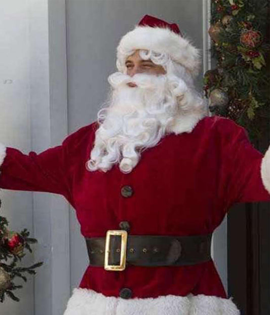 My Santa Matthew Lawrence Christmas Red Velvet Coat