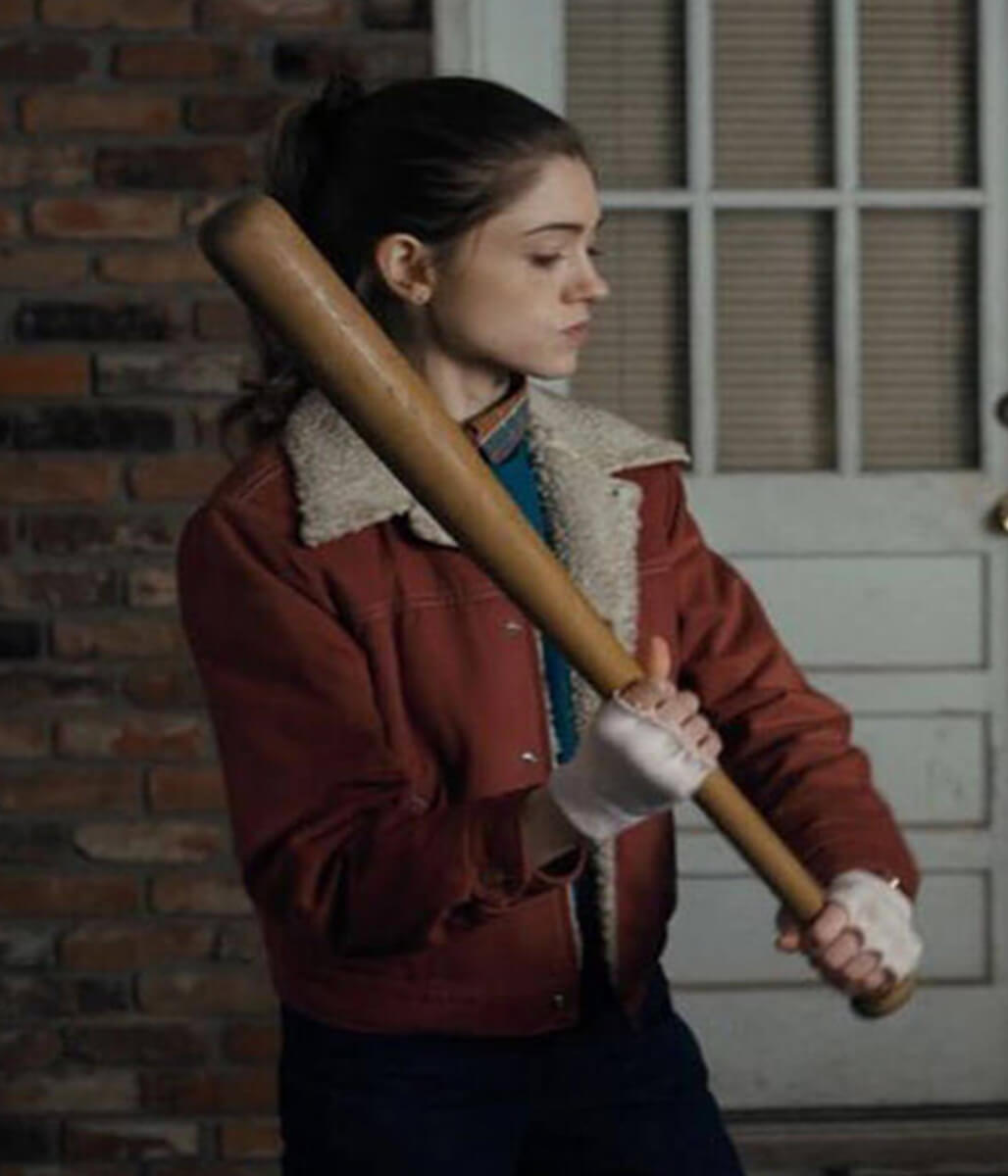 Nancy Wheeler Stranger Things S01 Red Corduroy Jacket
