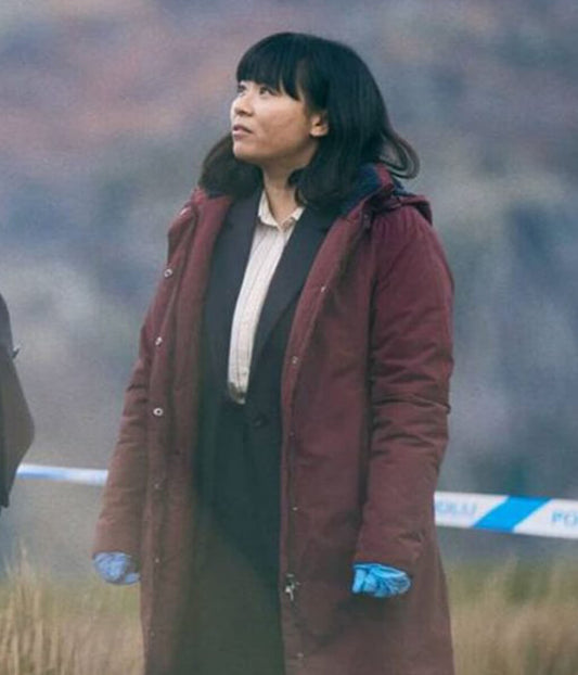 Naomi Yang Under Salt Marsh 2026 Maroon Coat