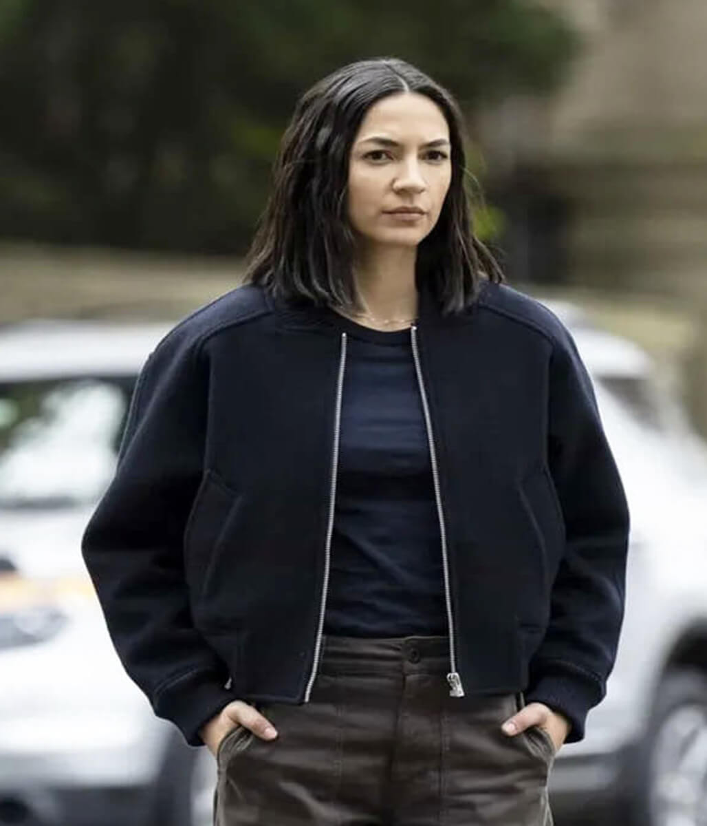 Natalee Linez CIA 2026 Blue Bomber Jacket