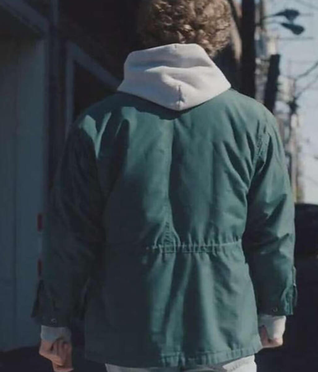 Neighborhood Watch Jack Quaid Green Fabric Jacket