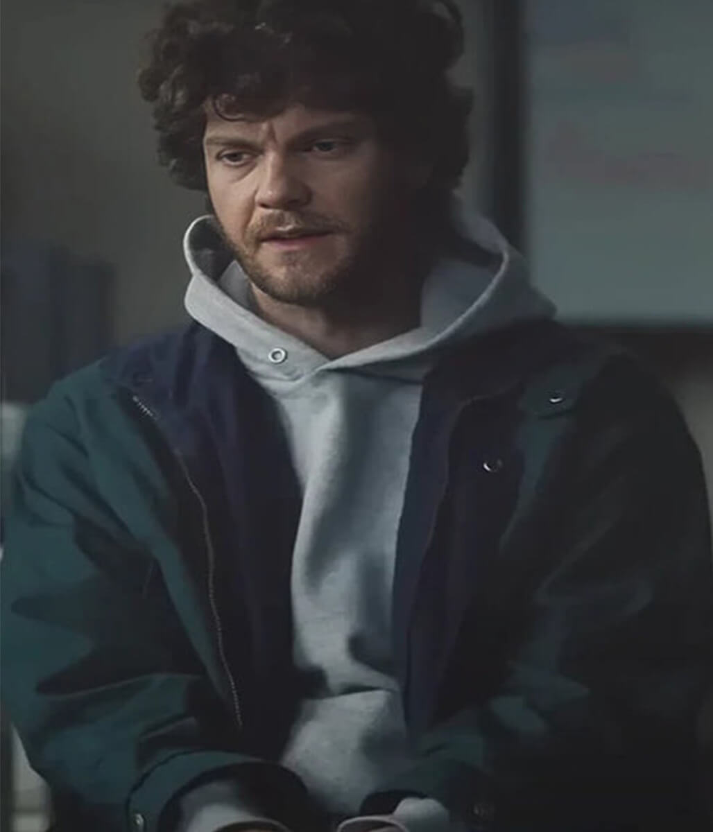 Neighborhood Watch Jack Quaid Green Fabric Jacket