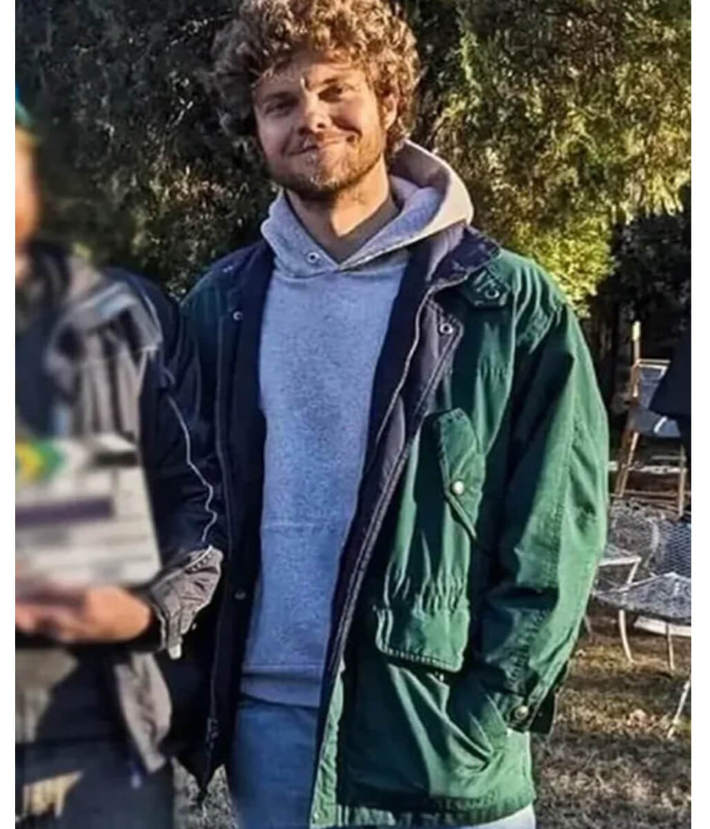 Neighborhood Watch Jack Quaid Green Fabric Jacket