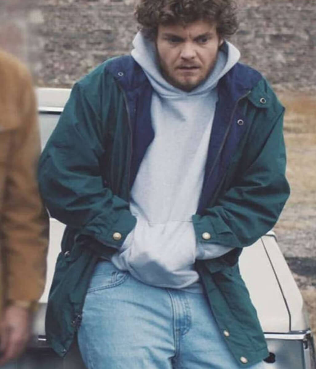 Neighborhood Watch Jack Quaid Green Fabric Jacket