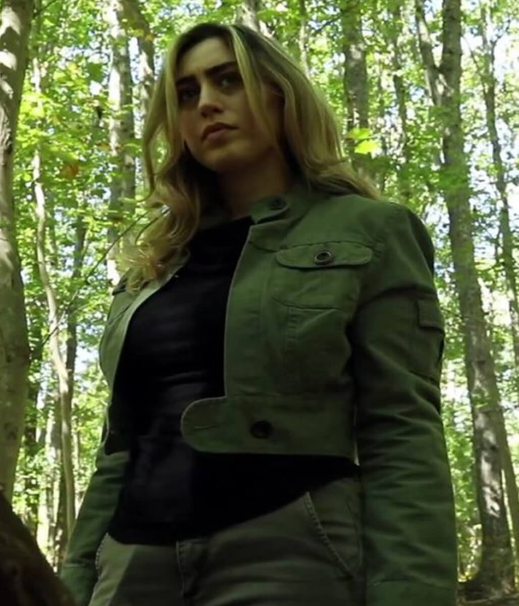 New Jersey Devil 2026 Olivia Mignone Green Cropped Jacket