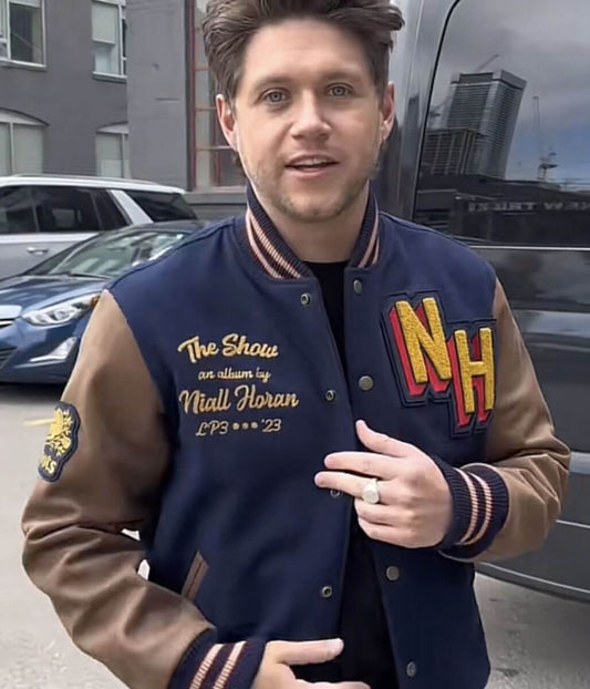 Niall Horan Blue & Brown Jacket