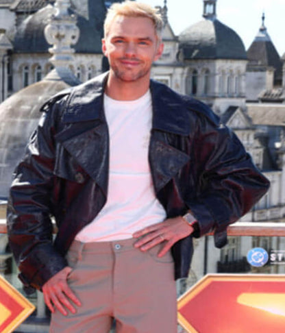 Nicholas Hoult Superman 2025 Lex Luthor Black Jacket