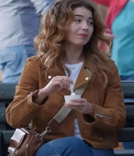 Nichole Sakura Royal-ish 2025 Lacey Pope Suede Jacket