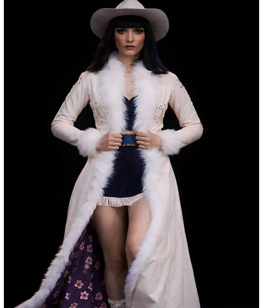 Nico Robin One Piece White Leather Coat