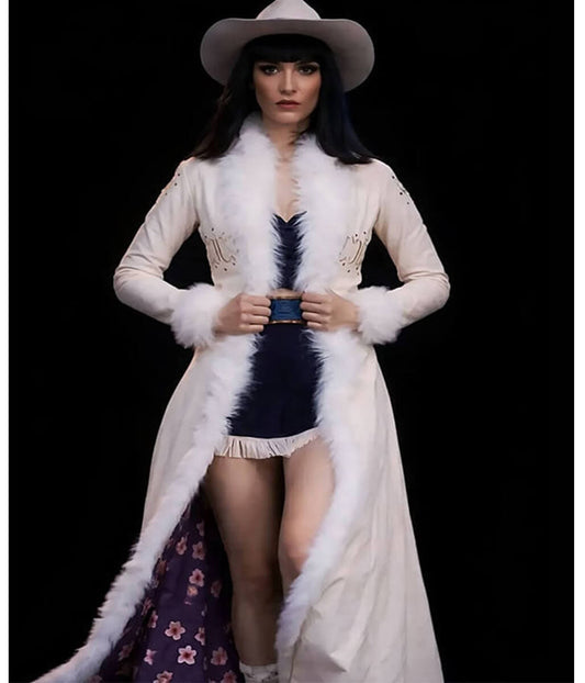Nico Robin One Piece White Leather Coat
