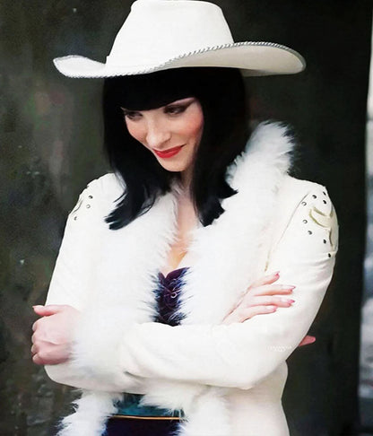 Nico Robin One Piece White Leather Coat