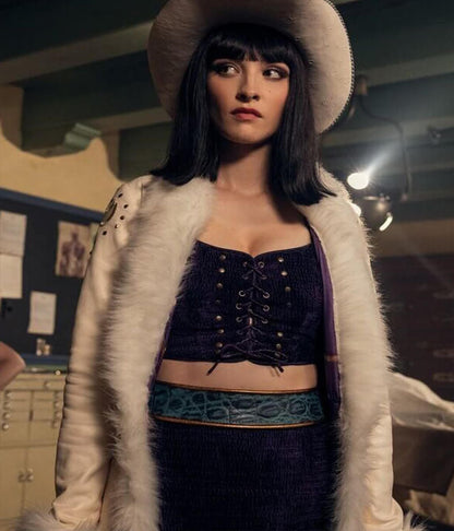 Nico Robin One Piece White Leather Coat