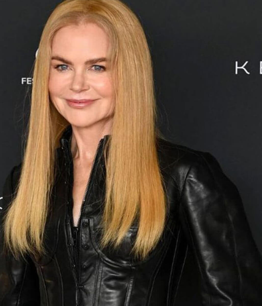 Nicole Kidman Cannes 2025 Black Leather Jacket