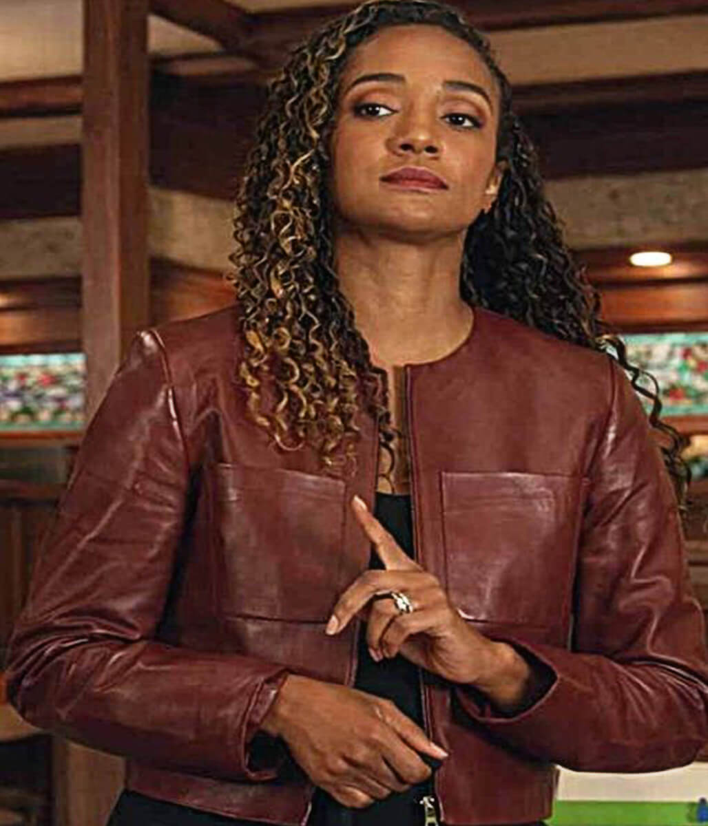 Nyla Harper The Rookie S08 Brown Leather Jacket