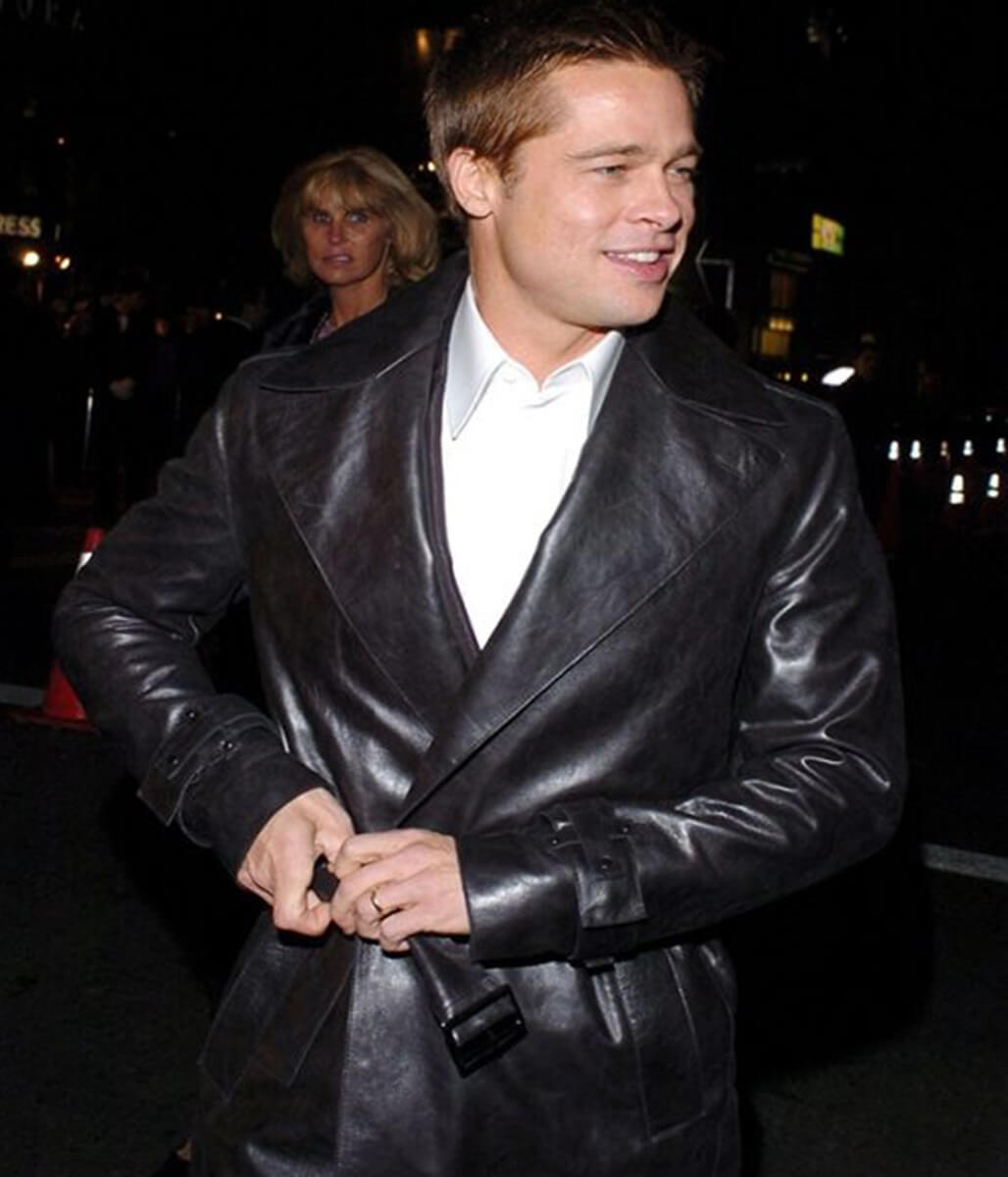 Ocean’s Twelve Brad Pitt Premiere Leather Coat