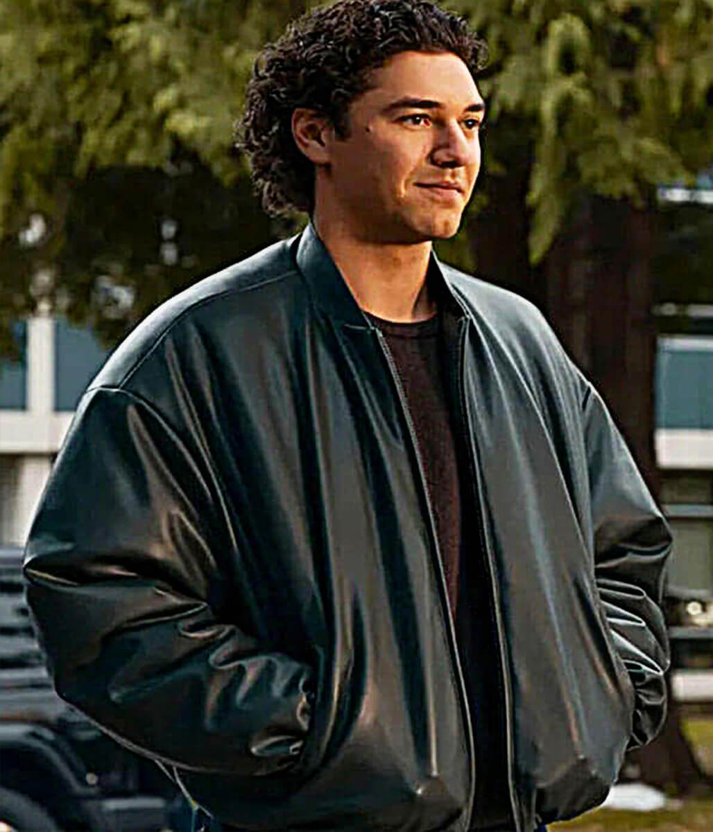 Off Campus S01 Garrett Graham Black Leather Jacket
