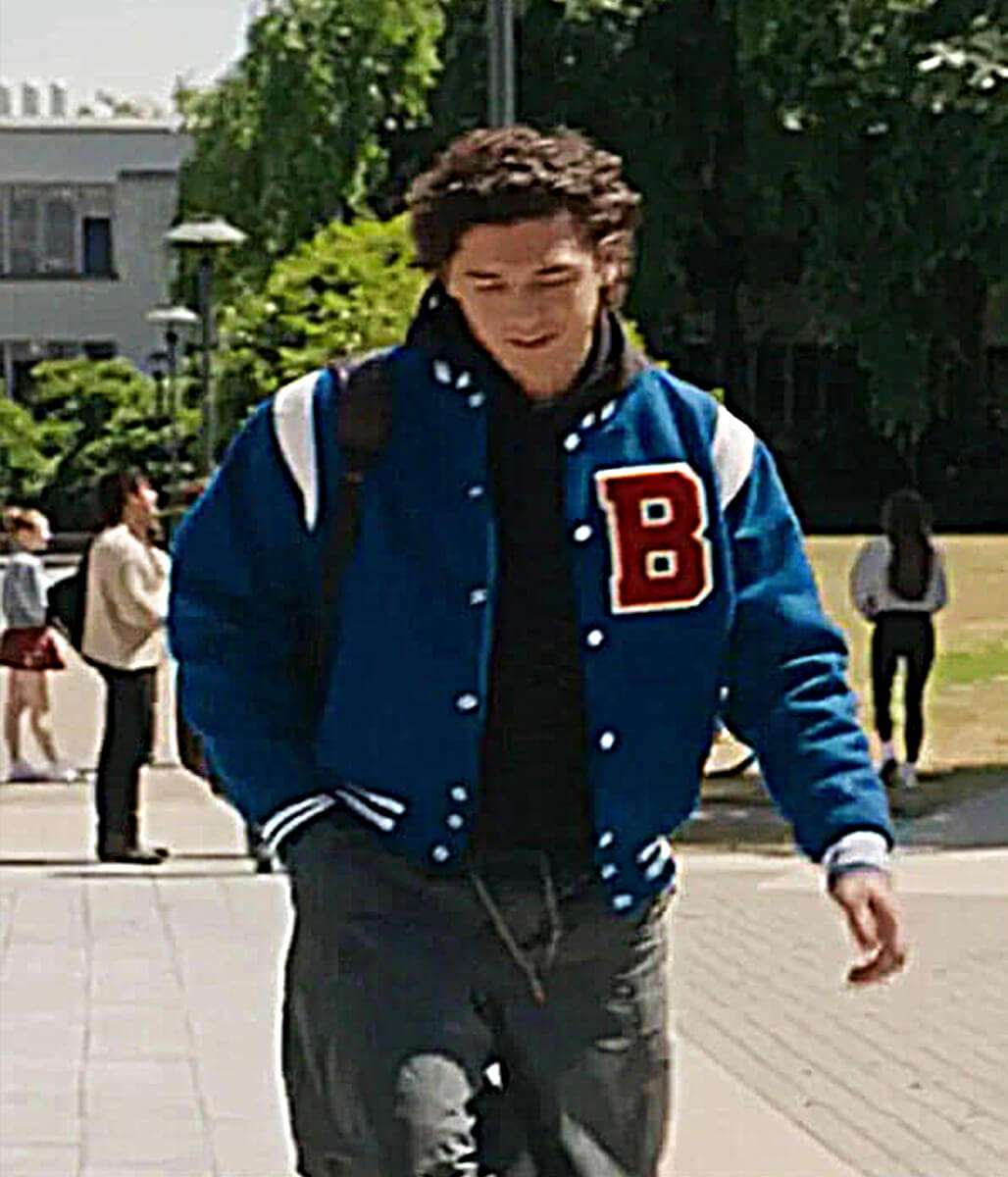 Off Campus S01 Garrett Graham Blue Varsity Jacket