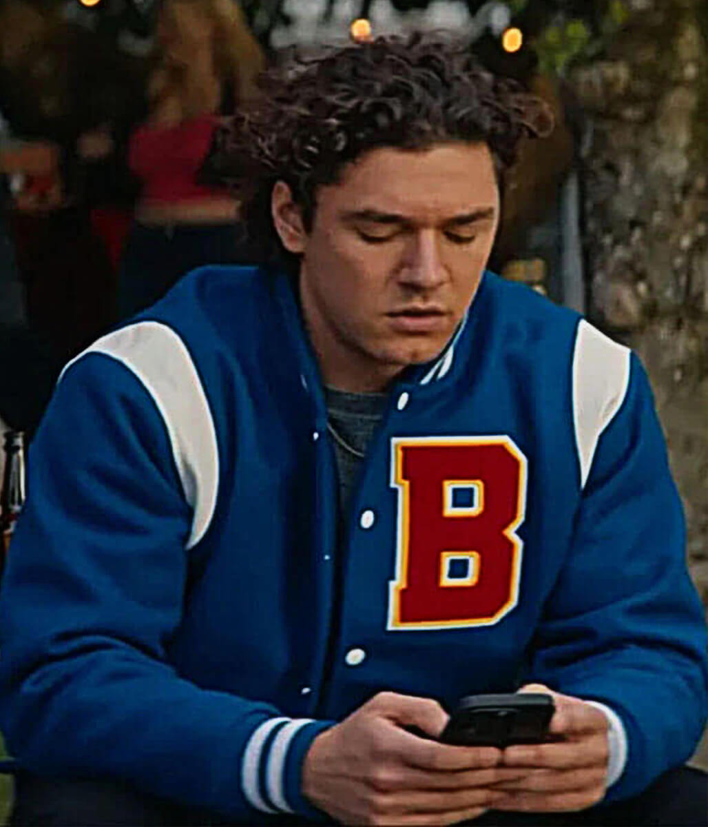Off Campus S01 Garrett Graham Blue Varsity Jacket