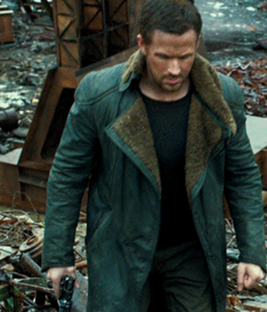 Officer K Blade Runner 2049 Green Cotton Trench Coat