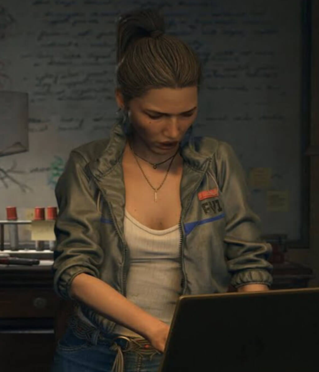 Olivia Dying Light: The Beast 2025 Grey Jacket