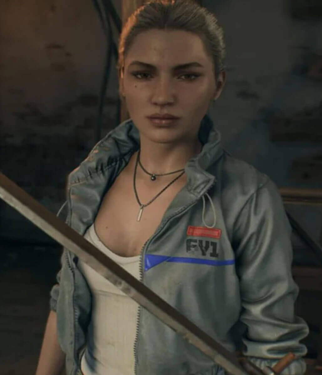 Olivia Dying Light: The Beast 2025 Grey Jacket